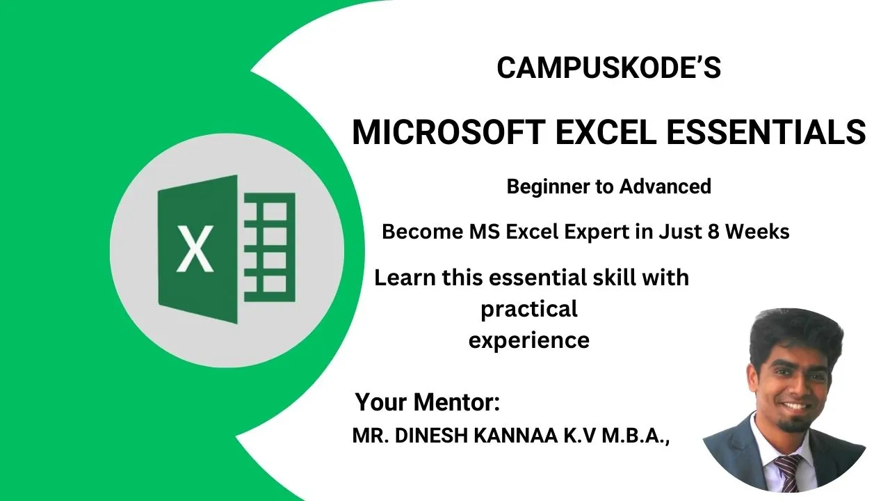 MICROSOFT EXCEL ESSENTIALS: BEGINNER TO ADVANCED 